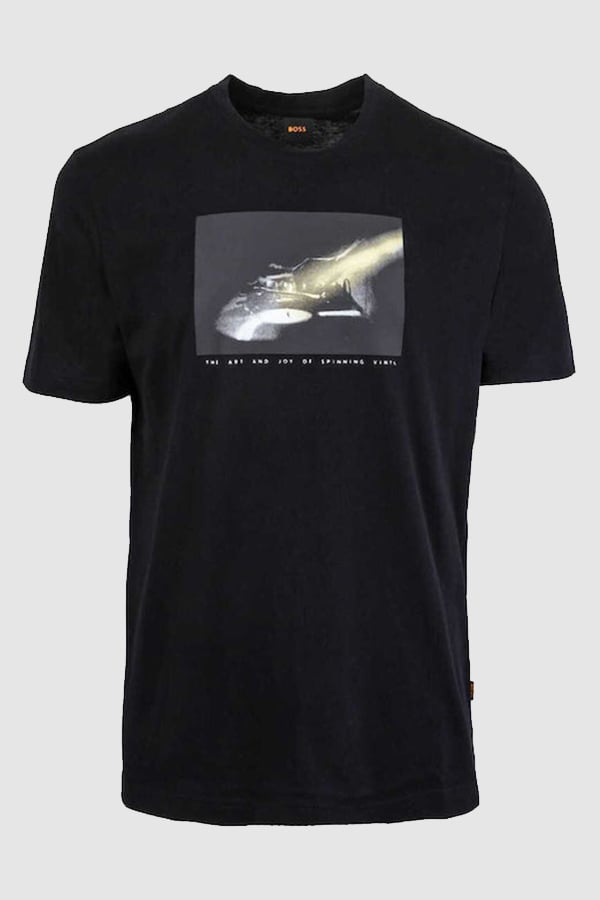 ΜΠΛΟΥΖΑ T-SHIRT BOSS - 001 ΜΑΥΡΟ